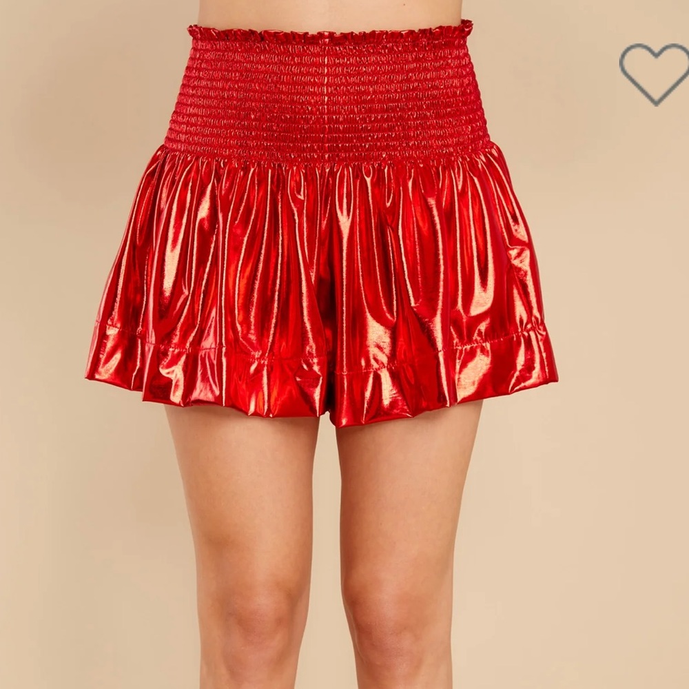 Queen of Sparkles Red Shorts